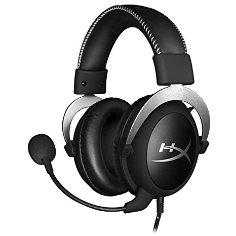 HyperX Cloud Silver Pro Gaming Headset with In-Line Audio Control (PS4, Xbox One and PC)