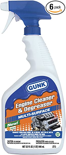 Gunk EBT32-6PK Engine Cleaner and Degreaser - 32 oz, (Case of 6)