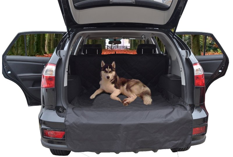 Alfheim Dog Car Seat Cover Nonslip Rubber Backing with Anchors Universal Design for All Cars Trucks and SUVs Black