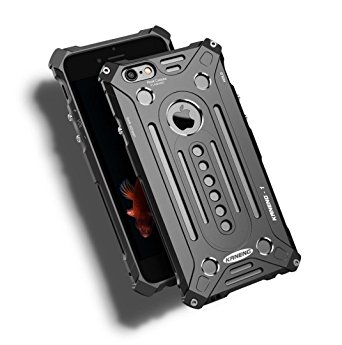 iPhone7 Warrior Shell, OMORRO Newest Awesome Tough Rugged Aviation Aluminum Metal Frame Bumper Anti-Drop Outdoor Sport Protection Armour Hard Ultralight Thin Case For Apple iPhone 7 Black