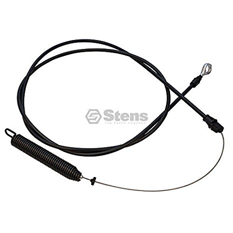 Stens 290-803 Clutch Cable, 75" Inner Wire Length, 59" Conduit Length, Cable Ends: Eyelet one end, spring on other