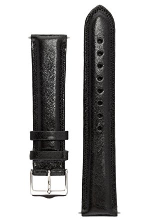Signature Favourite watch band. Replacement watch strap. Genuine Leather. Silver Buckle