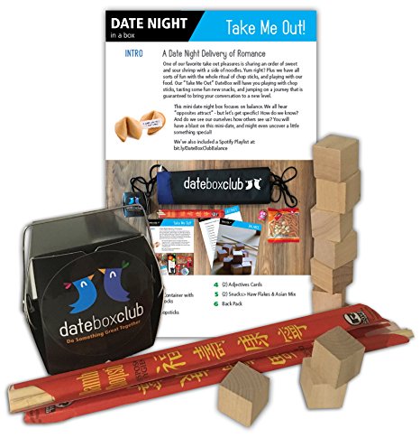 Date Night Box: This Creative Date Night for Couples is Ready to Open and Enjoy! Adorable "TO GO" theme is a Date Night to Remember.