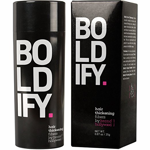 BOLDIFY Hair Fibers - Completely Conceals Hair Loss in 15 Seconds - 100% Undetectable Keratin Fibers - Giant 0.87 oz Bottle - Instantly Thicken Thinning Hair (MEDIUM BROWN)