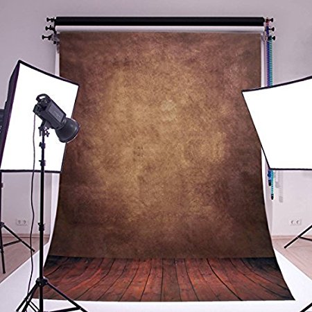 Mohoo Silk 5X7ft Photography Background Backdrop Studio Photo Props Concrete Wall Floor (Updated Material)