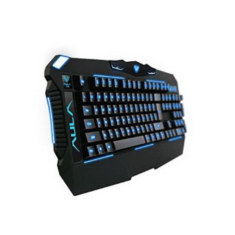 Oriental Style Three Backlit Four Grade Light Adjustable Professionally Wired USB Cyber Computer Gaming Keyboard