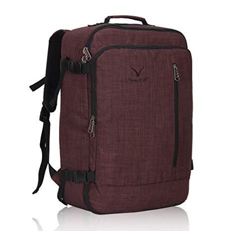 Veevan Cabin Flight Approved 38 Litre Weekend Backpack Carry On Bag Travel Hand Luggage Brown