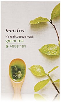 INNISFREE It's Real Squeeze Mask - Green Tea 20ml*15pcs