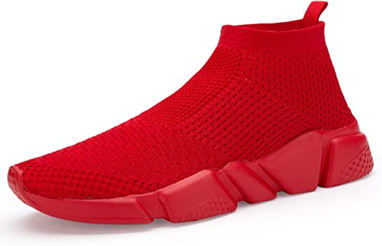 Santiro Women's Walking Athletic Shoes Breathable Knit Slip On Sneakers