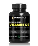 Vitamin K2 MK7 100mcg Supports Calcium Absorption and Heart Health Enhanced with Organic Coconut Oil for Better Absorption Soy and GMO Free 60 Vegetarian Capsules