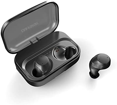 Cre8 Sounds Wireless Waterproof Bluetooth Wireless Earbuds Black and Rose Gold (Black)