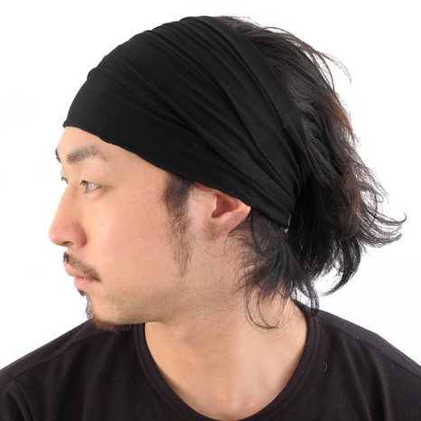 Casualbox mens Head cover Band Bandana Stretch Hair Style Japanese