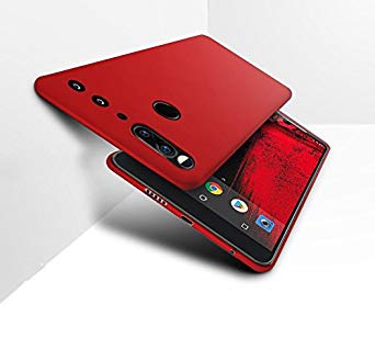 Essential Phone Case YIWANDIANZI Soft TPU Case Ultra Thin Slim Fit Anti-Fingerprint Rubber Cover for Essential Phone PH1 (Red)