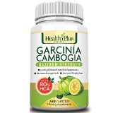 Garcinia Cambogia Extract with 80 HCA Pure and Effective 180 Easy To Swallow Pills NO Side Effects Premium and The Best Quality DOES NOT COMPARE TO OTHERS Maximum Proven Weight Loss and Appetite Suppression With 80 HCA Enhanced Fat-Blocking Ingredients Safe 100 Natural