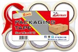 Packing Tape for Moving with Dispenser Included Ultra Adhesive Packages Professional Sealing - This Clear Packaging Tapes Fits Any Professional or Industrial Dispenser Gun and Perfect for Mailing Storage Shipping High Quality Materials At Best Price Set of 6