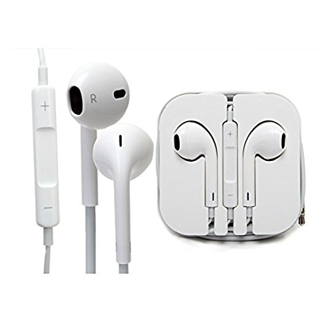 Earphones, Earbuds,Headphones and Noise Isolating headsets,with Stereo Microphone&Remote Control Compatible With Apple iPhone SE/5S/5C/5/6/6S Plus,iPad /iPod Nano 7/iPod Touch/Samsung Phones(White)