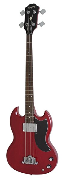 EpiphoneEB-0 Electric Bass Guitar, Cherry Red