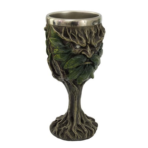 CELTIC GREENMAN DRINKING GOBLET CHALICE KITCHEN DECOR by Pacific Giftware