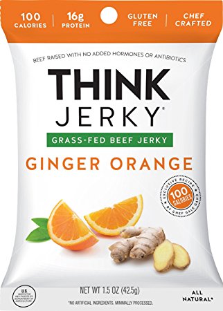 Think Jerky Ginger Orange Beef Jerky (Pack of 5)