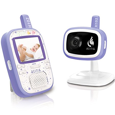 Hestia H102 Digital Video Baby Monitor with Camera, 2.4" LCD, 2 Way Talk, VOX