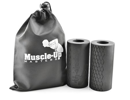 Muscle-Up Masters - Calisthenics Forearm and Grip Trainer - Bar Thickener for Pull-up bars Barbells Dumbbells Kettlebells - 1 Pair