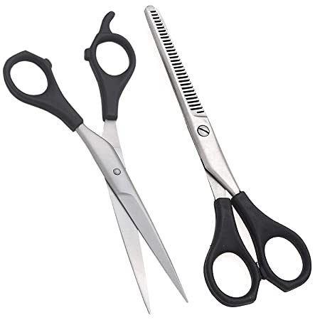 Hair Cutting Scissors Hairdressing Scissors Kit Thinning Teeth Shears Set for Men Women Barber Salon Home