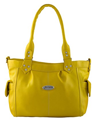 Fostelo Women's Evelyn Shoulder Bag (Yellow) (FSB-701)
