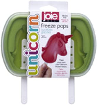 MSC International 16159 Joie Unicorn Ice Pop Mold, Non-Stick Silicone, Flexible and Reusable, Assorted Colors