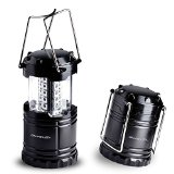 Ultra Bright LED Lantern - Best Seller - Camping Lantern - Collapses - Suitable for Hiking Camping Emergencies Hurricanes Outages - Super Bright - Lightweight - Water Resistant - Black - Divine LEDs