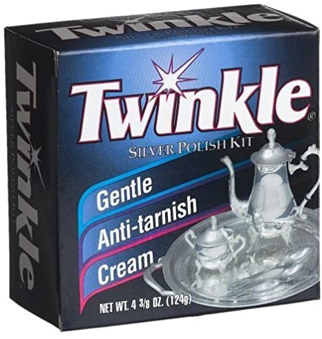 Twinkle Silver Polish Kit, Gentle Anti-Tarnish Cream 4.38 oz (Pack of 2)