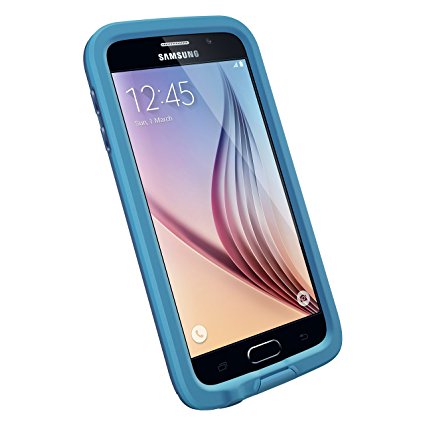 LifeProof FRE Samsung Galaxy S6 Waterproof Case - Retail Packaging - BASE JUMP BLUE (BASE BLUE/SNOWCONE BLUE)