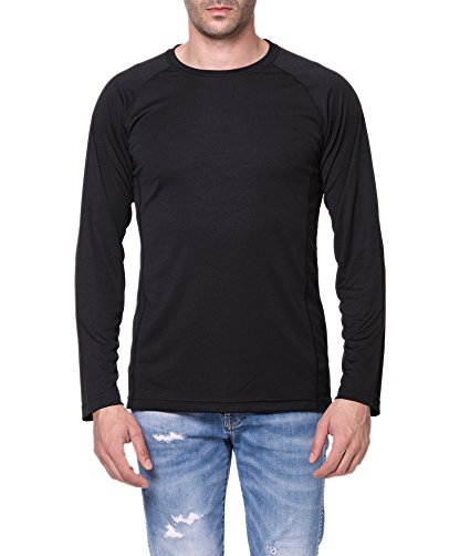 Trailside Supply Co. Men's Standard Quick-Dry Active Sport Long Sleeve Compression Baselayer T-Shirt