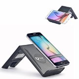 Itian8482Qi Wireless Charging Stand A6 for Samsung Galaxy Note5 S6 Edge Plus S6 S6 Edge LG G4 G3 G2 Google Nexus4 5 6 7AC Adapter Not Included-Black