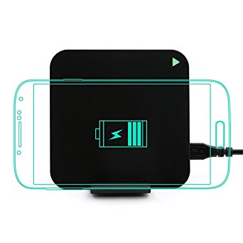 Qi Fast Wireless Charger by Ubittek Portable foldable Wireless Charging Pad/Stand for All QI-Enabled Devices, for example: Samsung Galaxy S7 / S7 Edge, S6 / S6 Edge,Google Nexus 4 / 5 / 6 / 7