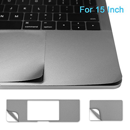 15 Inch Palm Rest Cover Skin with Trackpad Protector for 2016 Released MacBook Pro 15” Model A1707 with or without Touch Bar & Touch ID - Space Gray