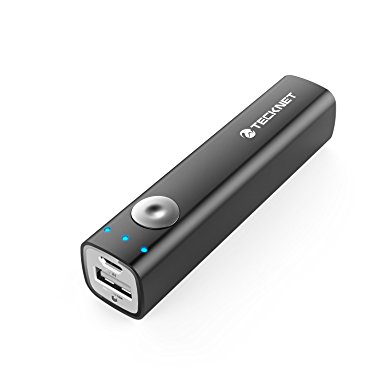 TeckNet® POWER BANK iEP330 3000mAh Ultra-Compact Portable Lipstick-Sized USB External Battery Backup Pack, Mobile Phone Power Pack, High Capacity Portable Charger with built-in Flashlight for Apple iPhone 5, iPad mini 2/1, iPad 5/4 (Lightning Cable not Provided), iPhone 4, iPad 3/2/1; Samsung Galaxy S4, S3, Galaxy Ace, Galaxy Note 3/2; HTC One, Sensation, Desire C S X, Wildfire S; Google Nexus 7, Nexus 10; Nokia Lumia 920 800 900 N8; Motorola X; LG Optimus; Blackberry Z10; Sony Xperia Z- Black