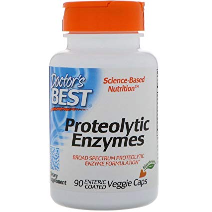 Doctor's Best | Proteolytic Enzymes | 90 Delayed Release Vegan Capsules | Gluten-Free