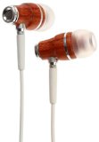 Symphonized NRG Premium Genuine Wood In-ear Noise-isolating Headphones with Mic White