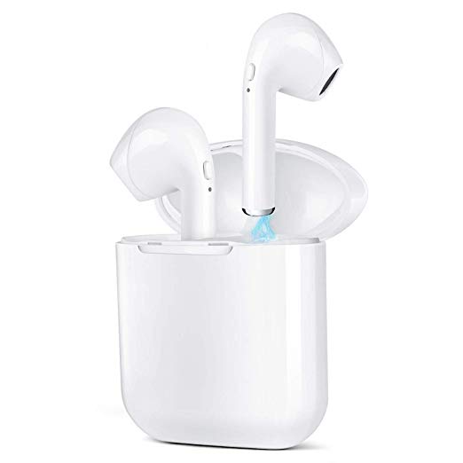 Bluetooth Headphones, Wireless Earbud Sport Headsets with Noise Canceling, Outdoor Portable Bluetooth Earphones with Charging Case and Built in Mic