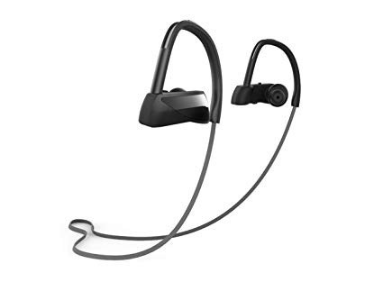 Bluetooth Headphones, Wireless Earbuds Zrtke Ul-12 Lightweight & Fast Sports Earphones IPX7 Waterproof HD Stereo Sweatproof Earbuds Noise Cancelling Headsets for Gym Running Jet Black
