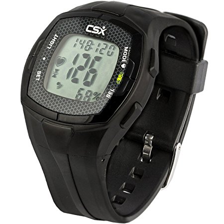 CSX Heart Rate Monitor Watch with Chest Strap, HRM C536X