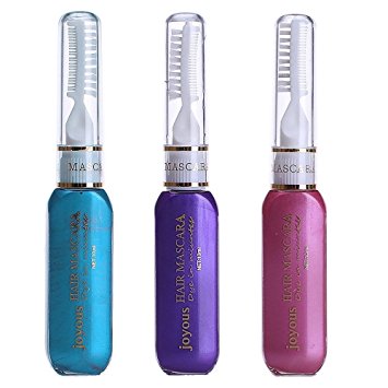 Professional Hair Dye Temporary Hair Color Stick Non-toxic Salon Diy Hair Dyeing Mascara (Purple Blue Pink)