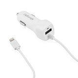 OoRange New Lightning Vehicle Car Charger For iPhone 6S iPhone 6 iPhone Plus 5S 5 iOS8 Works - USB Socket Rapidly Charges 2 Devices