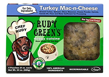 Rudy Greens Doggy Cuisine Turkey Mac-n-Cheese Dog Food, One Size
