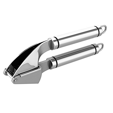 DCOU Premium Garlic Press Made of 18/10 Stainless Steel - Professional Mince & Crush Garlic Cloves & Ginger With Ease Kitchen Garlic Tool