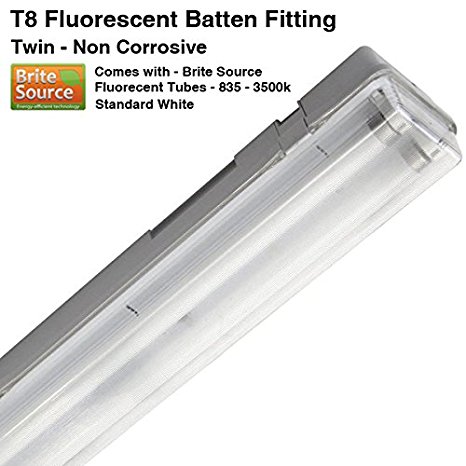 4Ft T8 Fluorescent High Frequency Batten Fitting (Twin - Non Corrosive (With ...
