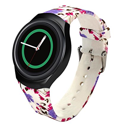 Luxury TPU Silicone Watch Band,Ninasill Strap For Samsung Galaxy Gear S2 SM-R720 Watch Strap (J)