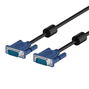 VGA Cable, Rankie 6 Feet VGA to VGA Monitor Cable (Black) - R1340