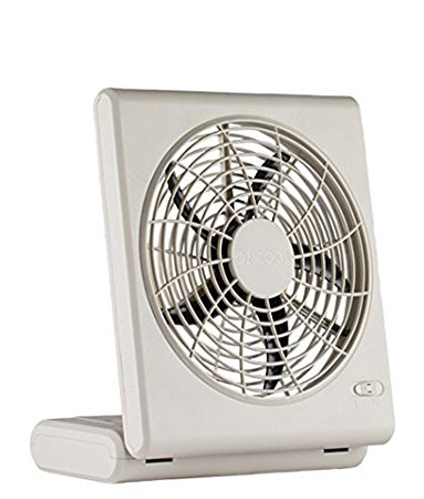 O2Cool 8-Inch Quiet Operation Portable Battery Fan with AC Adapter