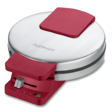 Cuisinart WMR-CAR Round Classic Waffle Maker Stainless SteelRed
